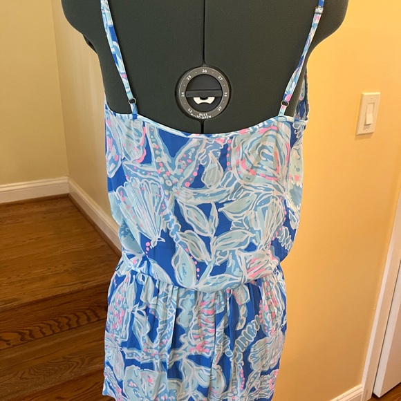 16 - Lilly Pulitzer Dusk Romper in Into the Deep - Picture 3 of 6